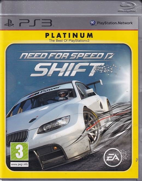 Need For Speed Shift Platinum - PS3 (B Grade) (Genbrug)